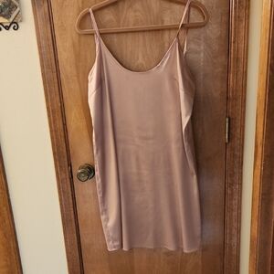 Elegant Pink Slip Dress